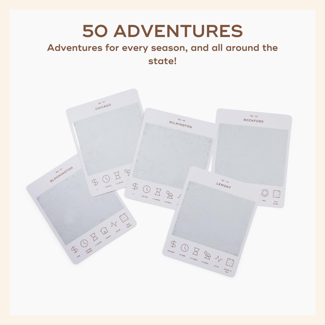 Reach International Outfitters: Illinois Adventure Bucket List – 50 Scratch-Off Cards for Outdoor and Road Trips