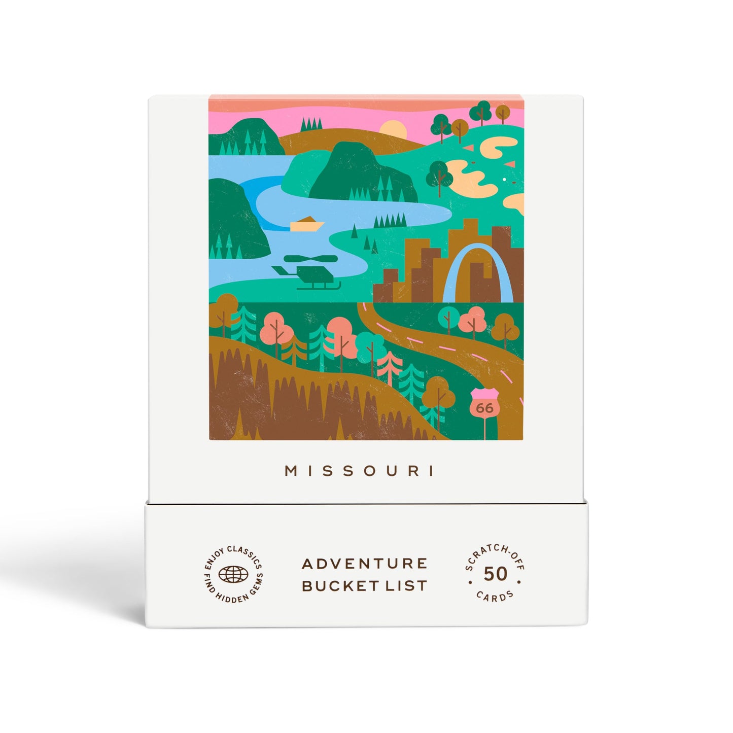 Missouri Adventure Bucket List – 50 Scratch-Off Cards by Reach International Outfitters