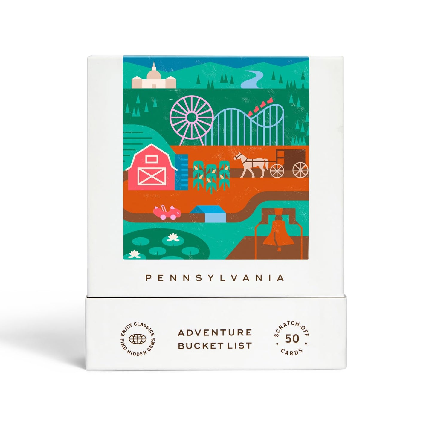 Reach International Outfitters PA Adventure Bucket List – 50 Scratch-Off Cards