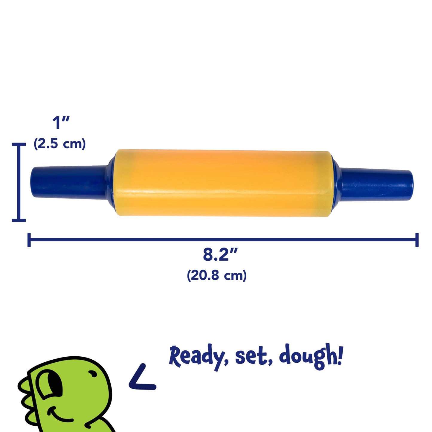 READY 2 LEARN Dough Tools Set (6) – Roll, Cut, Mold & Flatten for Toddler Crafts