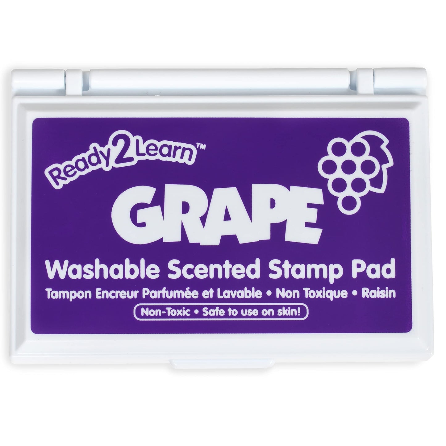 Ready 2 Learn Scented Stamp Pad – Grape (Purple) | Non-Toxic & Fade-Resistant Ink