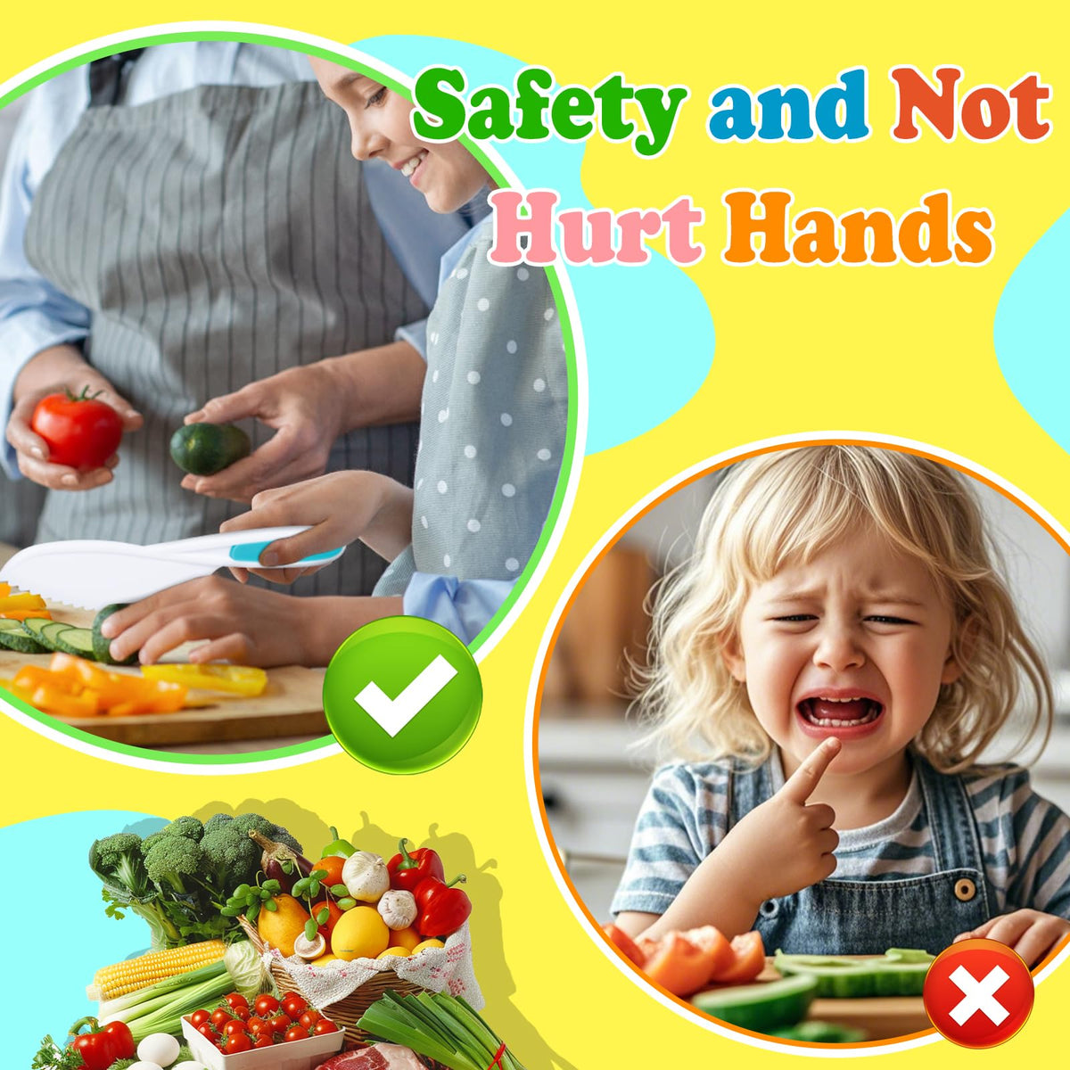Reaeon 23-Pcs Kids Cooking Set – Safe Toddler Knife Kit with Cutting Boards & Accessories