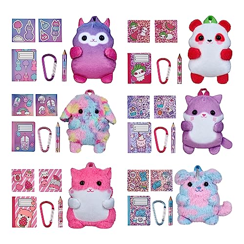 REAL LITTLES Plushie Pet Backpacks – Real Mini Surprises Inside (6 Designs)