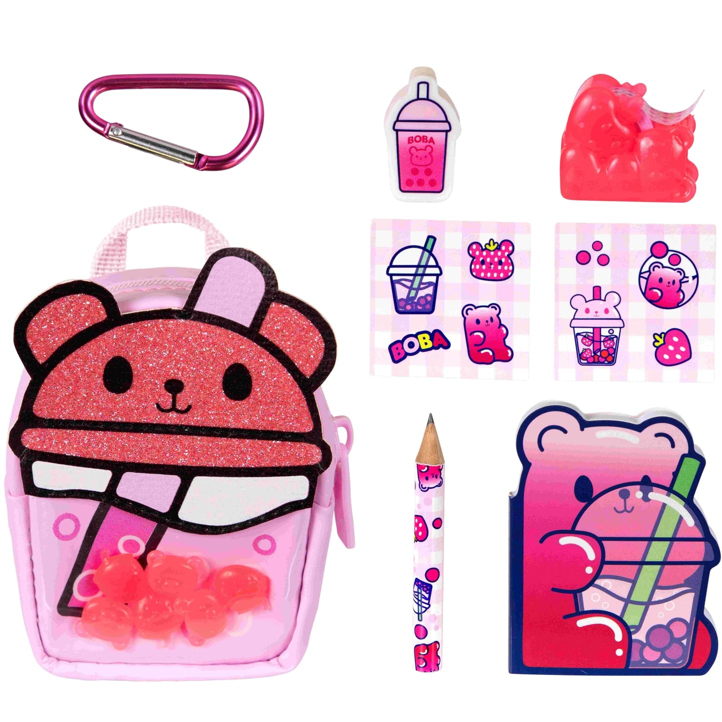 REAL LITTLES Scented Surprise Micro Backpacks – 5 Scented Mini Surprises Inside, 6 Collectible Food-Themed Styles