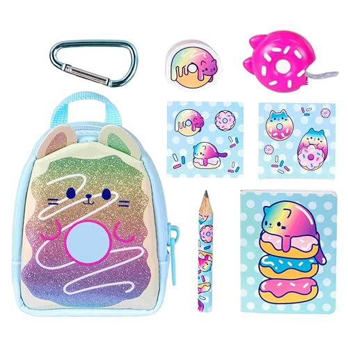REAL LITTLES Scented Surprise Micro Backpacks – 5 Scented Mini Surprises Inside, 6 Collectible Food-Themed Styles