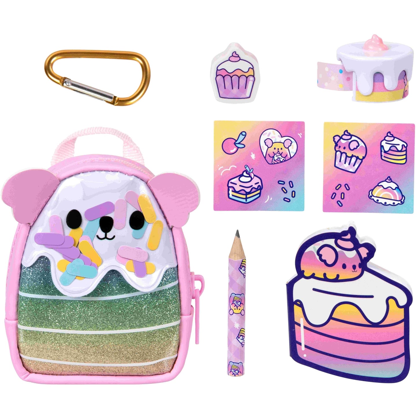 REAL LITTLES Scented Surprise Micro Backpacks – 5 Scented Mini Surprises Inside, 6 Collectible Food-Themed Styles