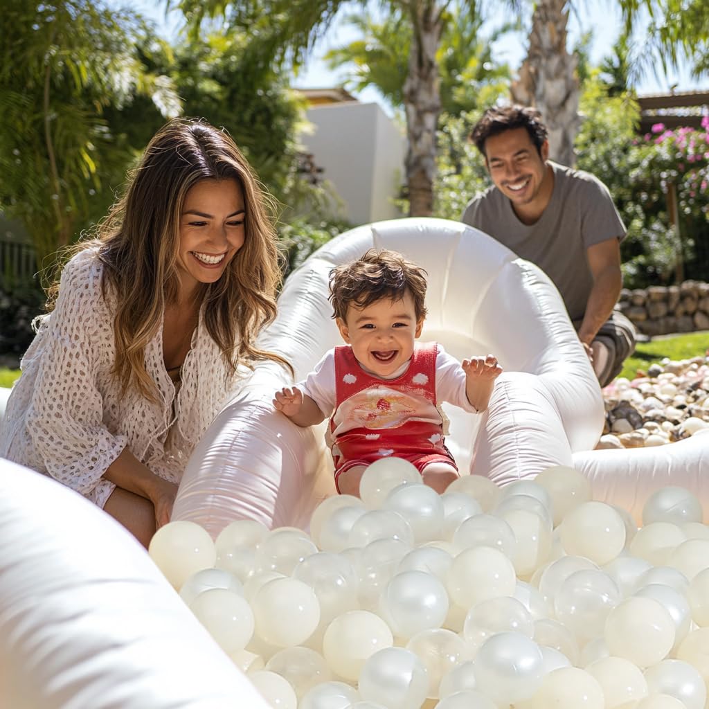 Realhaha Ball Pit Balls 200 – Beige Plastic Balls for Baby & Toddler Play