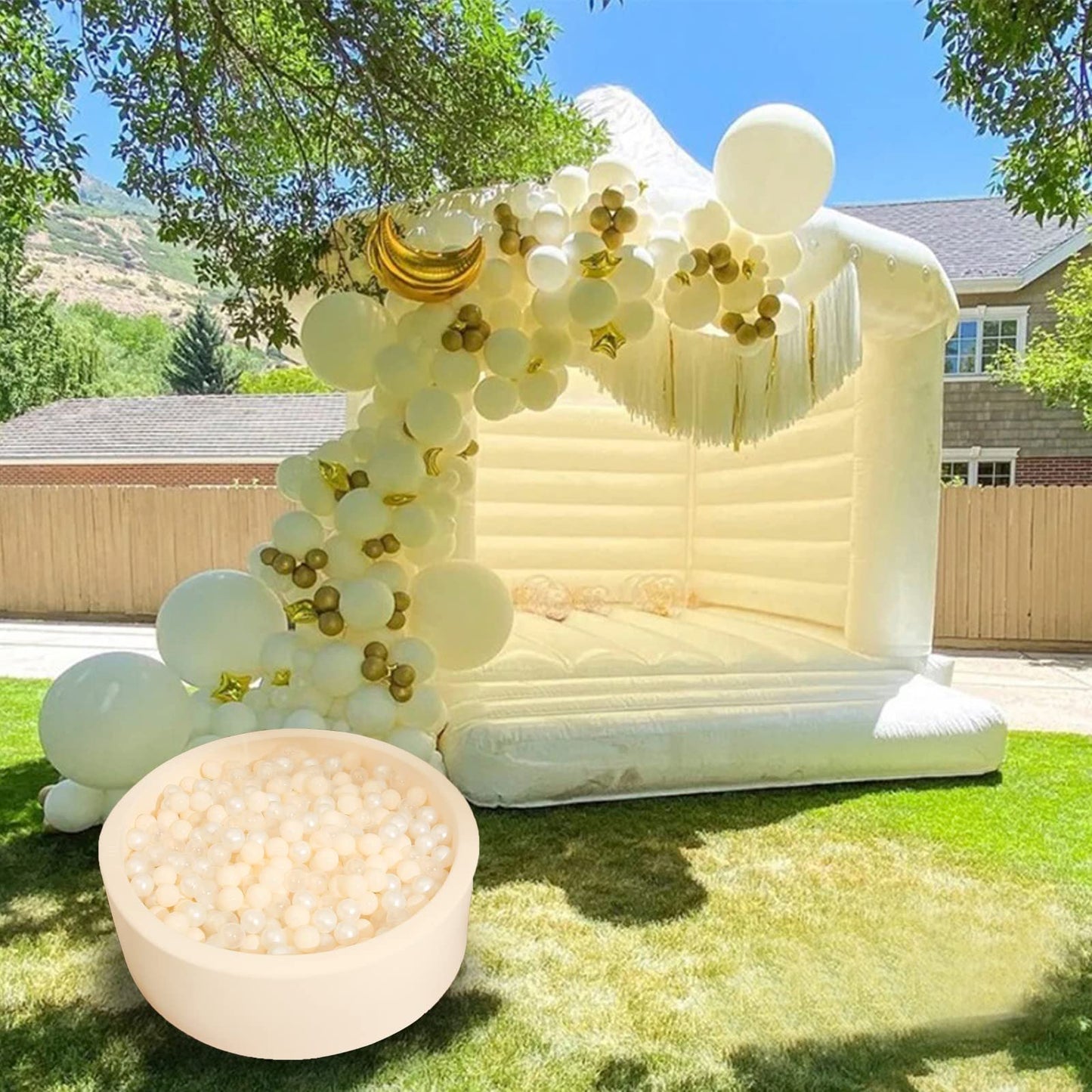 Realhaha Ball Pit Balls 200 – Beige Plastic Balls for Baby & Toddler Play