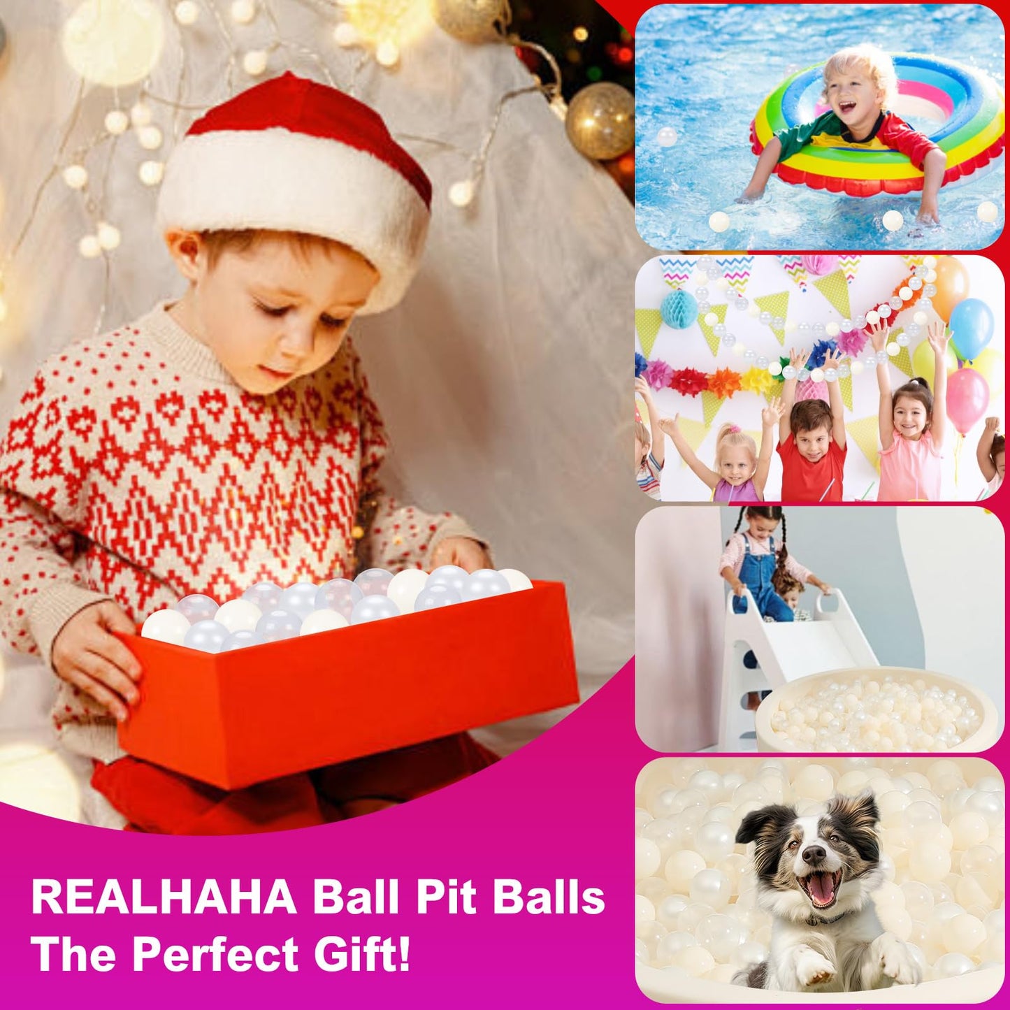 Realhaha Ball Pit Balls 200 – Beige Plastic Balls for Baby & Toddler Play