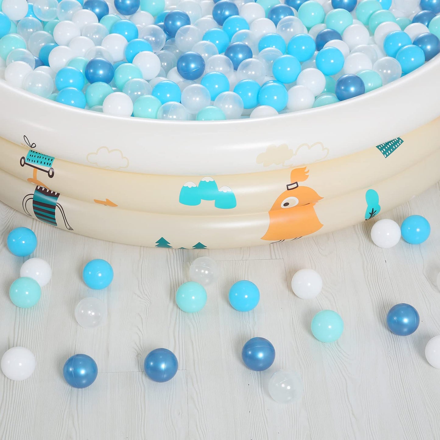 Realhaha Ball Pit Balls 200-Pack — Safe Play for Pits, Tents, Pools