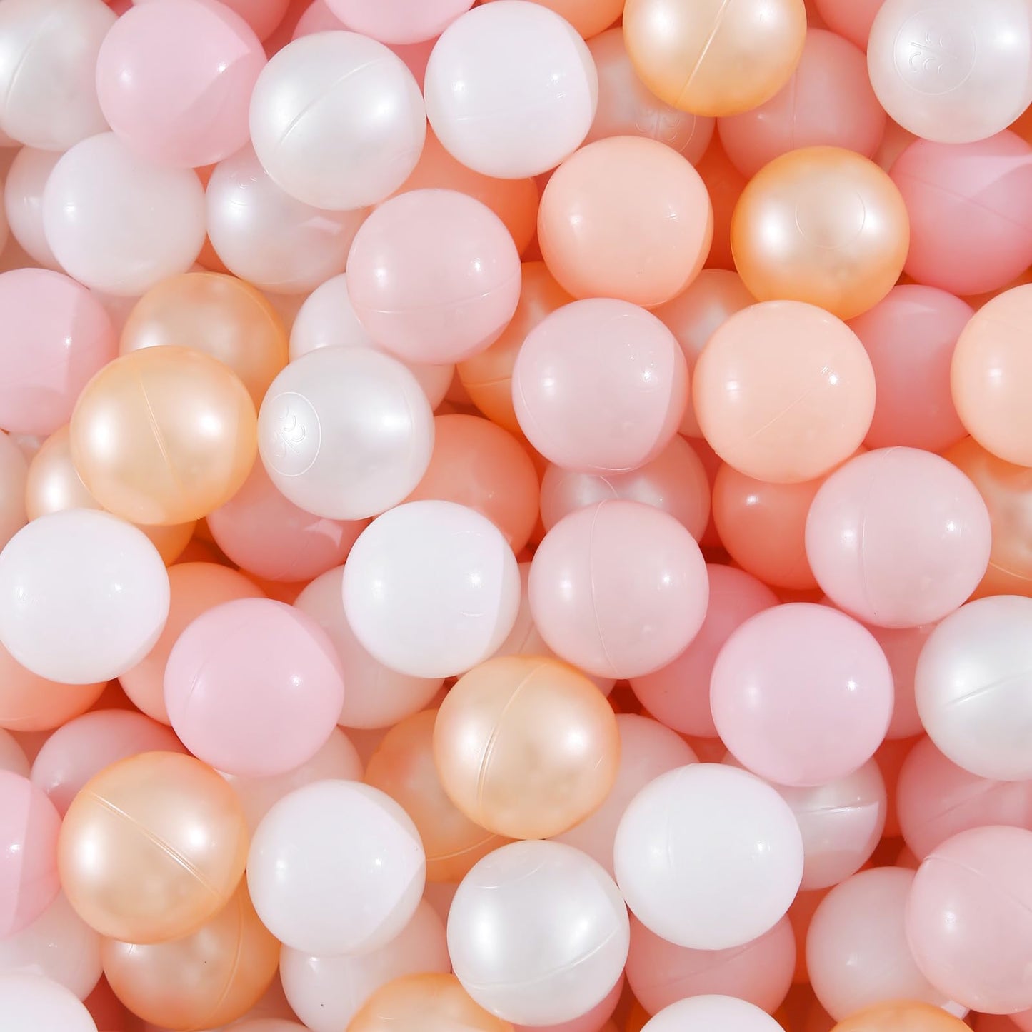 Realhaha Ball Pit Balls – 500 Pink & White Plastic Balls for Baby Play
