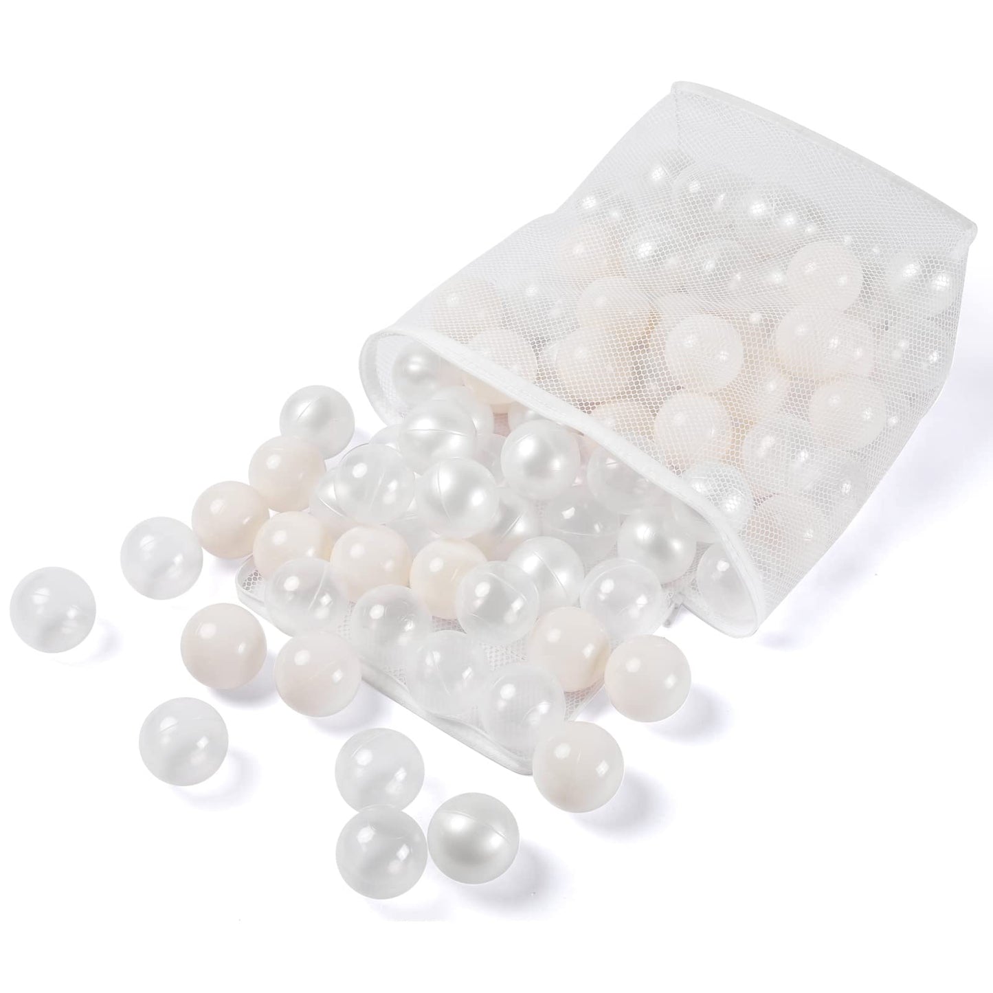 Realhaha Ball Pit Balls – 100 Safe Plastic Balls for Baby Play (Beige)