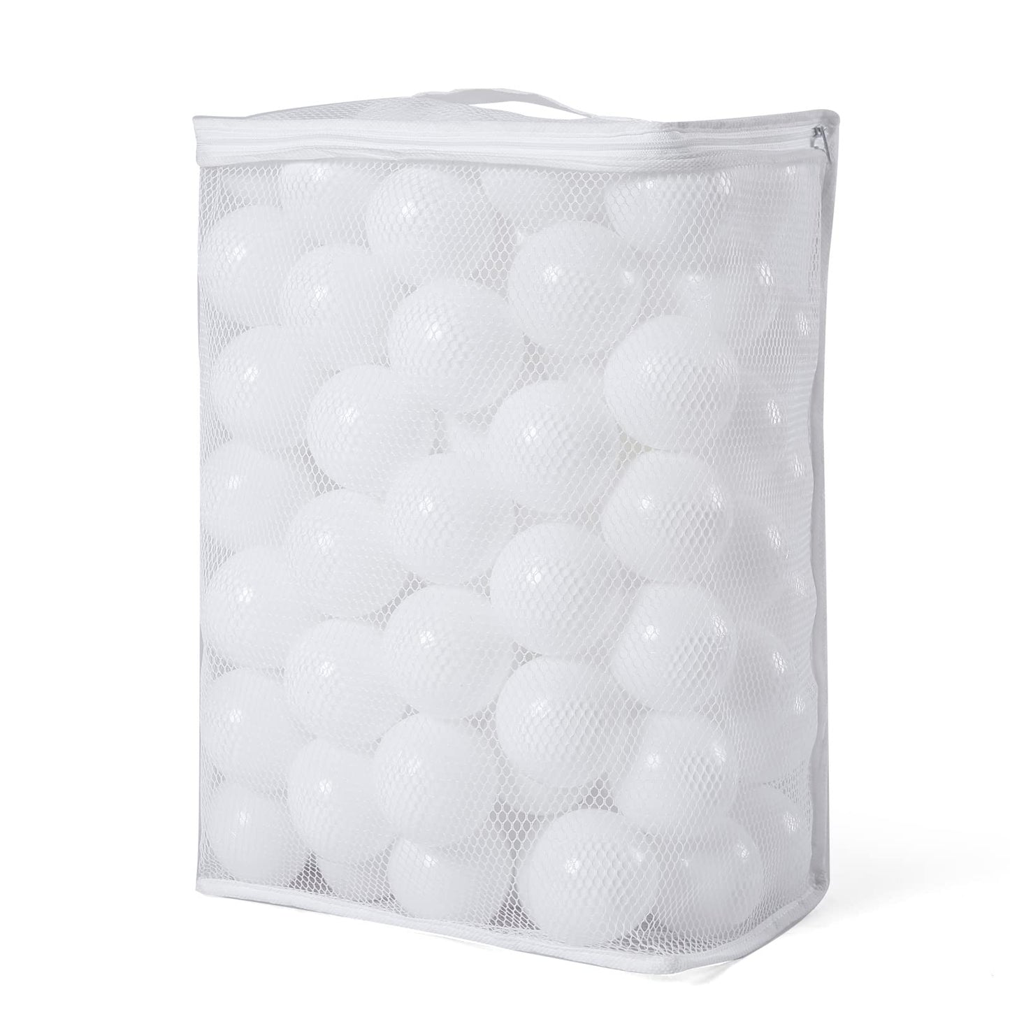 Realhaha Ball Pit Balls – 100 Safe 2.16in Play Balls for Pits, Tents & Pools | White