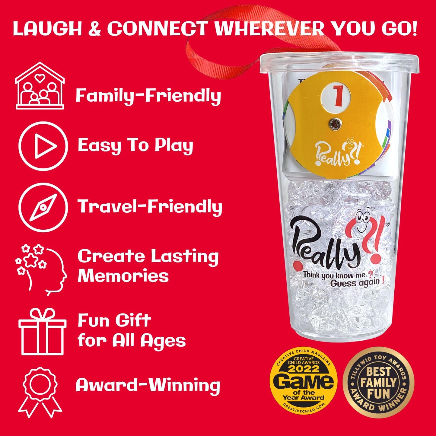 Really?! Conversation Card Game for All Ages – Fun Family & Friends Night