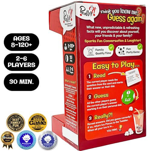 Really?! Conversation Card Game for All Ages – Fun Family & Friends Night