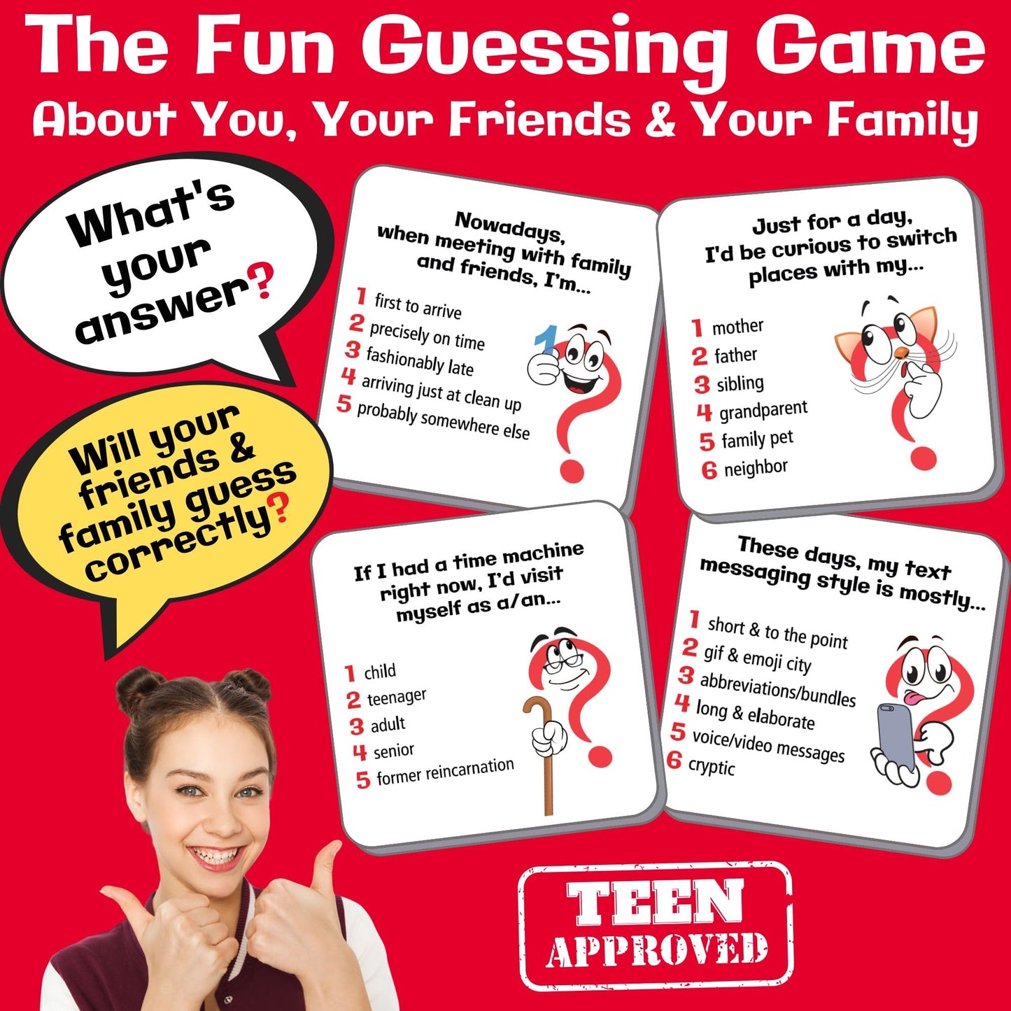 Really?! Conversation Card Game for All Ages – Fun Family & Friends Night