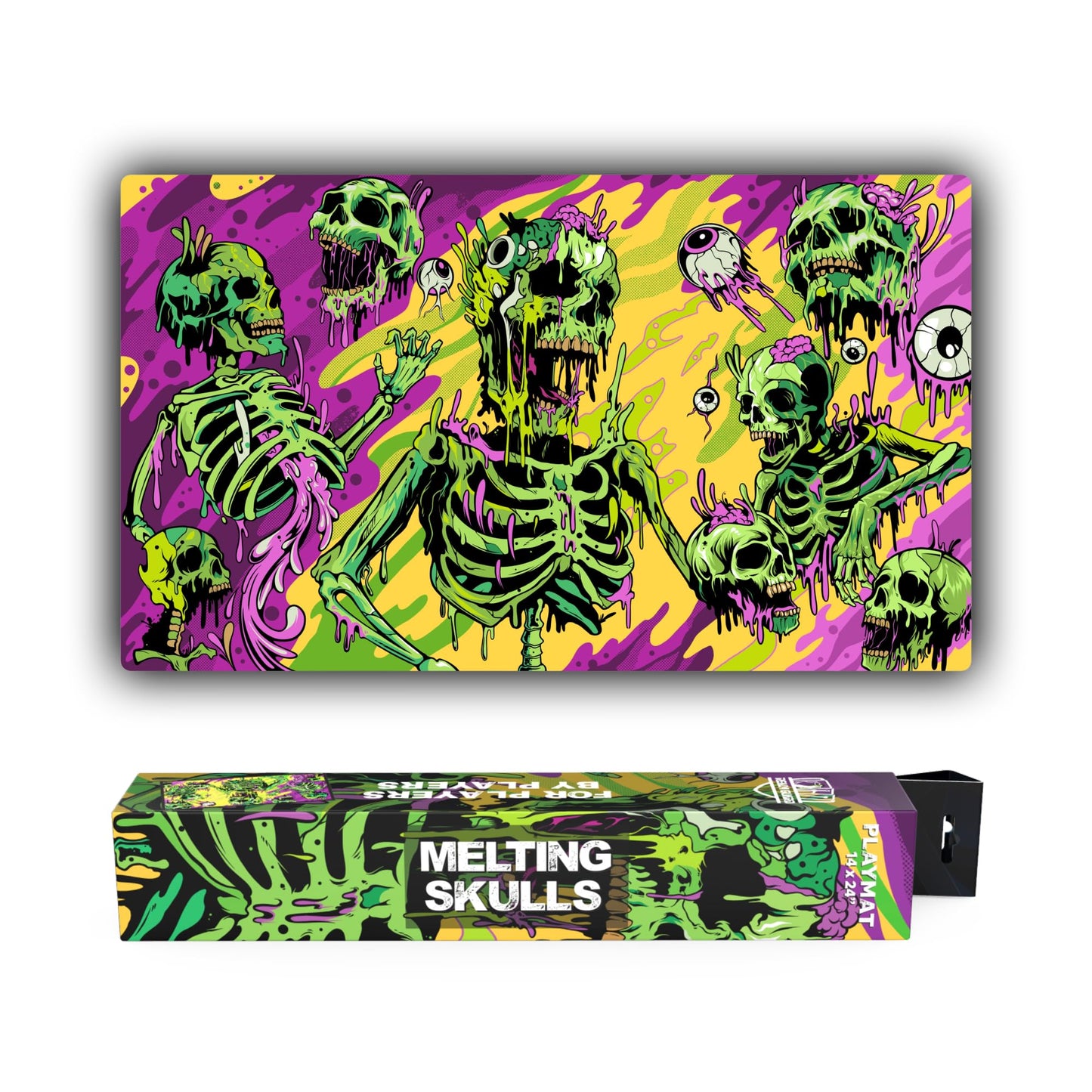 Realm Guard 14x24 TCG/MTG Playmat – Melting Skulls