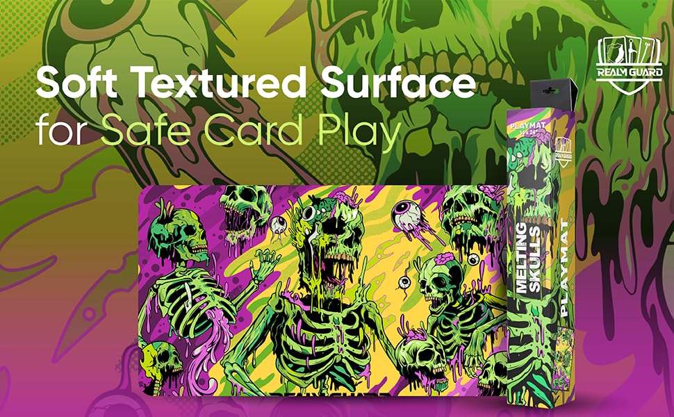 Realm Guard 14x24 TCG/MTG Playmat – Melting Skulls