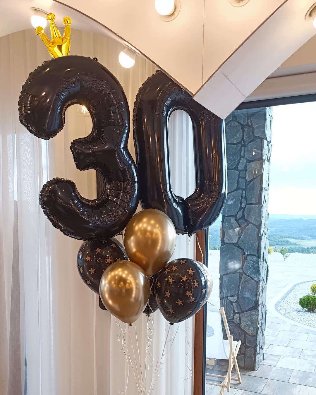 Reavor 40in Number Balloon – Giant Birthday Numbers for Girls & Women