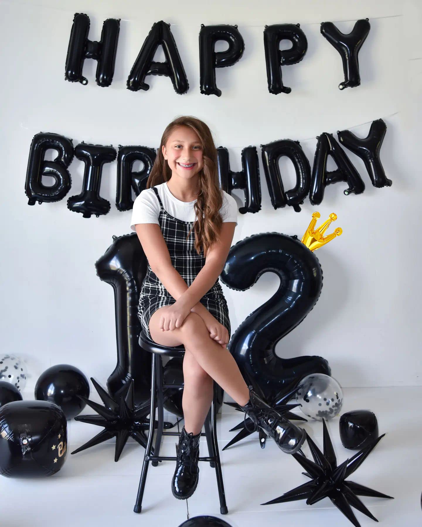 Reavor Black Number 11 Balloon – 40-Inch 11th Birthday Decor