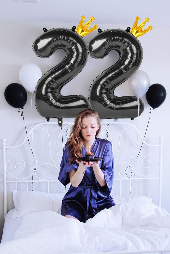 Reavor 40in Number Balloon – Giant Birthday Numbers for Girls & Women
