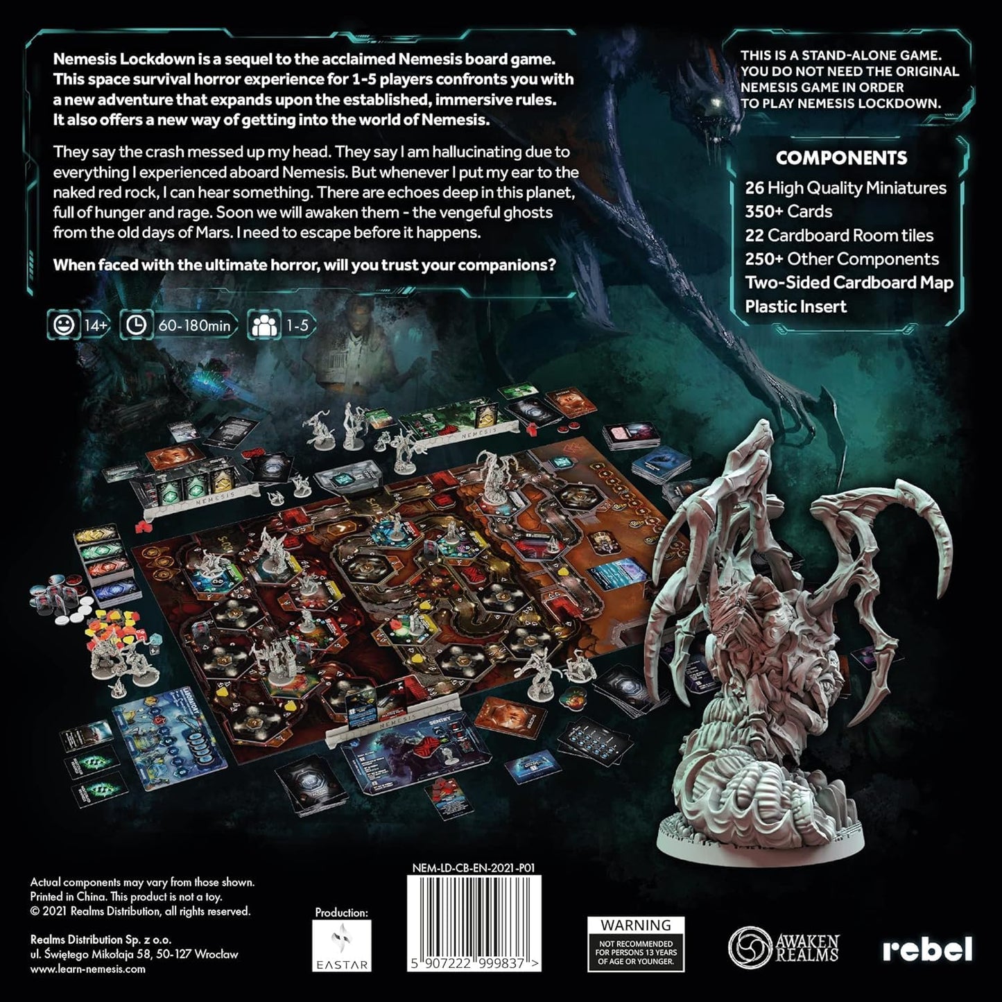 Rebel Studio Nemesis Lockdown – Sci-Fi Horror Tabletop Game (Standalone or Integrated)