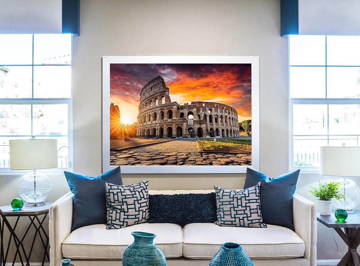 RECHIATO 1000-Piece Colosseum Rome Puzzle – Challenging Nature Scene