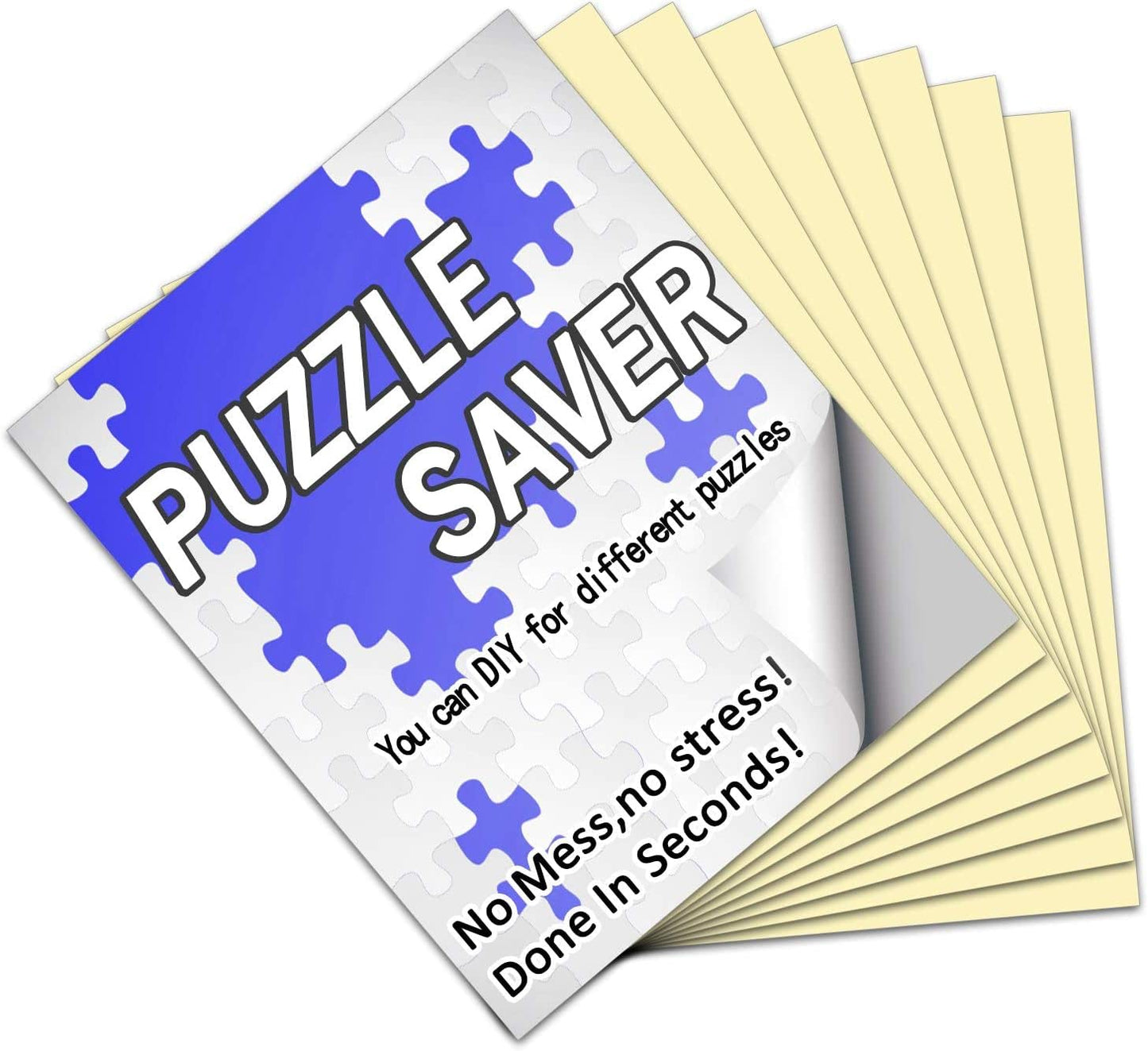 RECHIATO Preserve 6x1000 Jigsaw Puzzle Glue Sheets – 24 Peel & Stick Saver Sheets