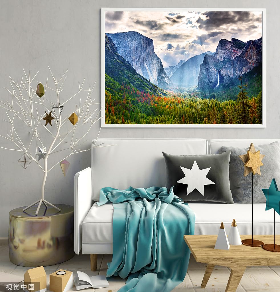 RECHIATO 1000-Piece Jigsaw Puzzle – Yosemite National Park Scenic Mountain Scene (27.56 x 19.69 in)