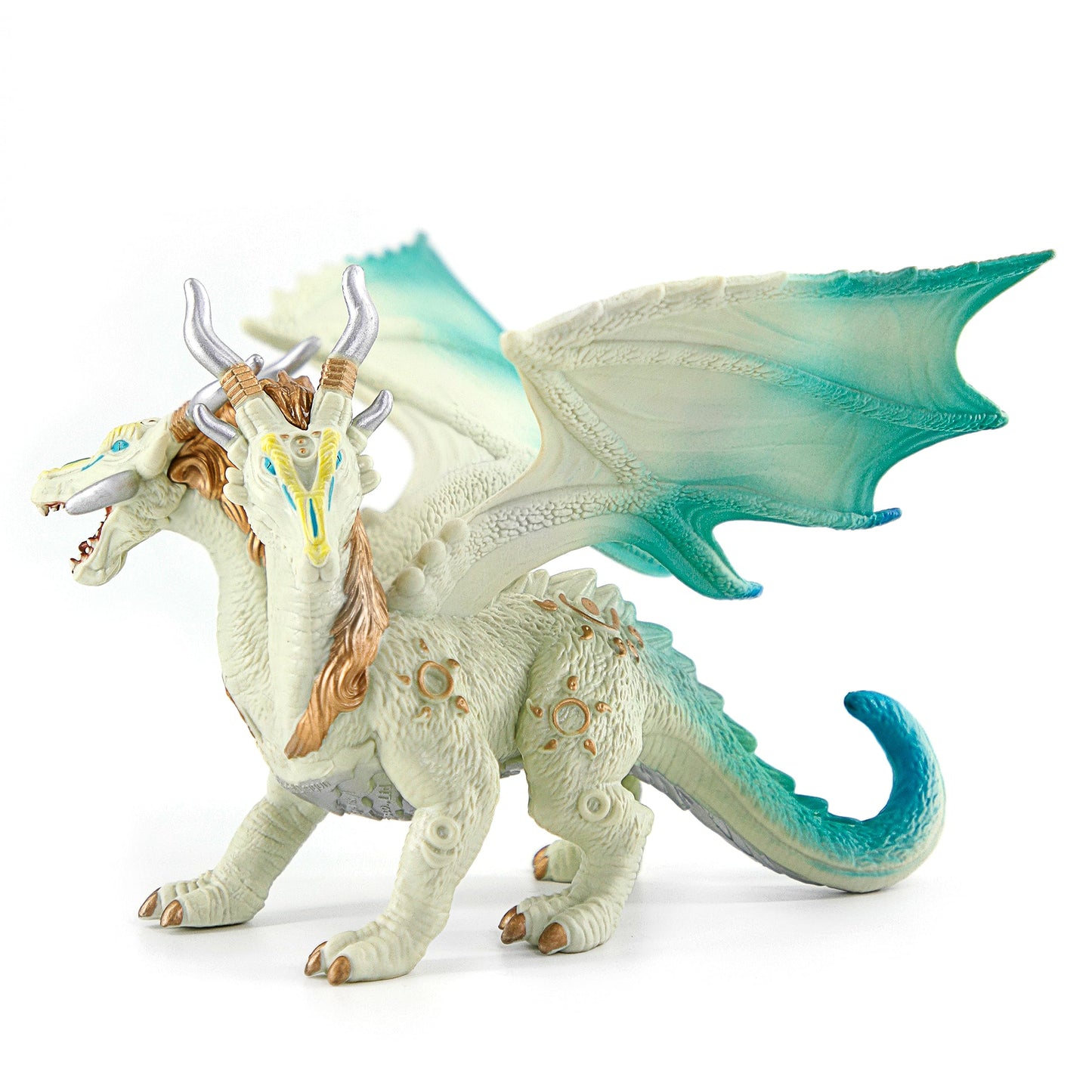 RECUR Bright Dragon Action Figurine - White Dragon Figure for RPGs, Tabletop & Display