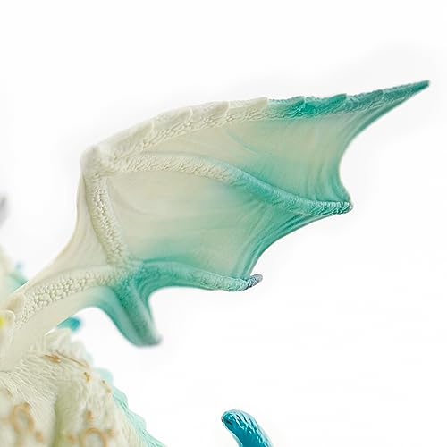 RECUR Bright Dragon Action Figurine - White Dragon Figure for RPGs, Tabletop & Display