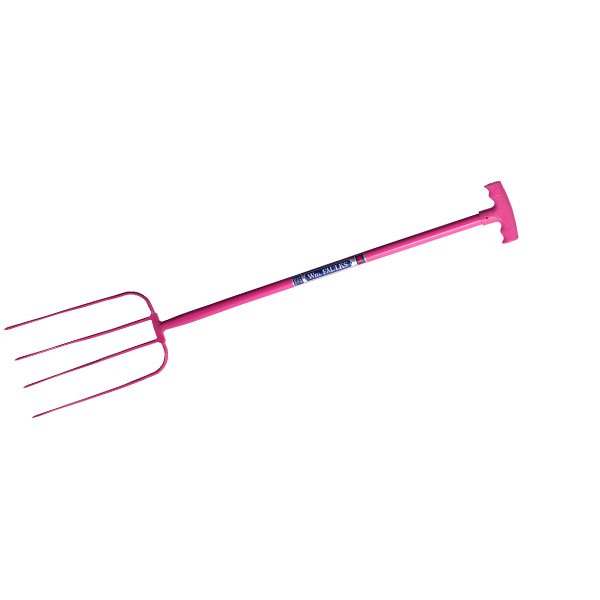 Red Gorilla 4 Prong Manure Fork with straight Handle CLEARANCE