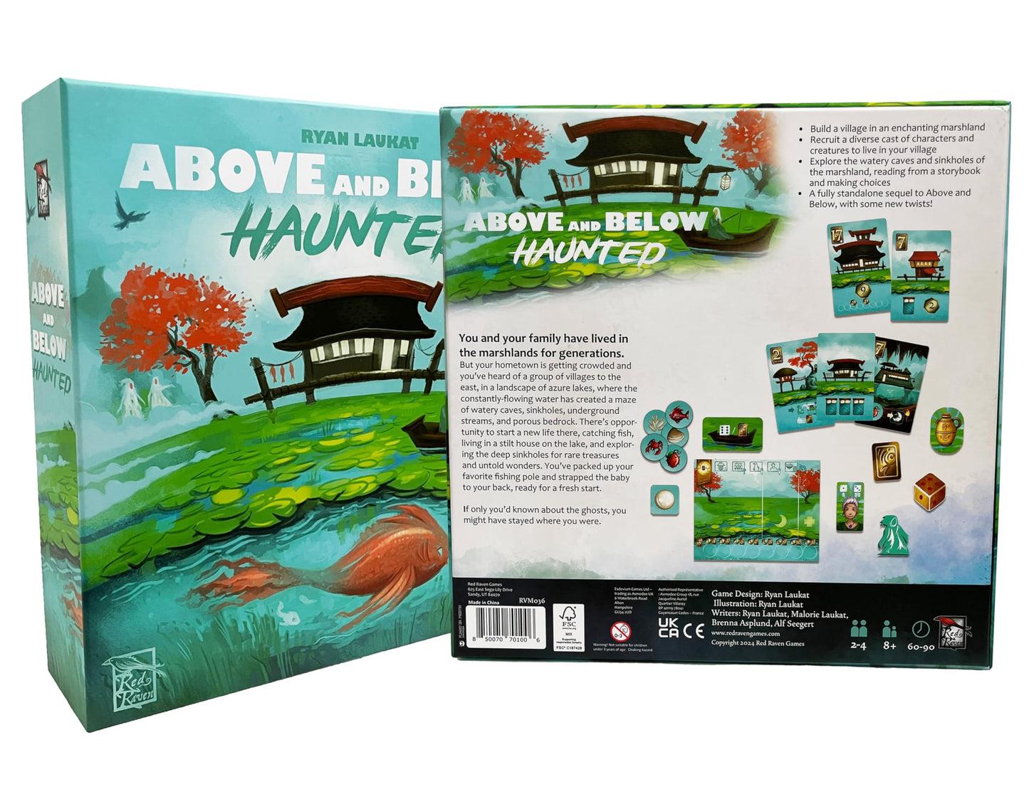 Above and Below: Haunted – Red Raven Board Game | Light Strategy for 2–4 Players
