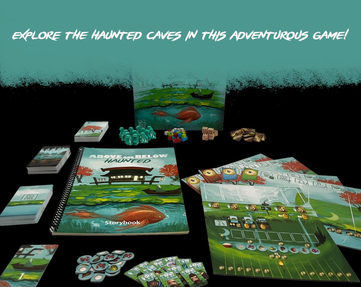 Above and Below: Haunted – Red Raven Board Game | Light Strategy for 2–4 Players