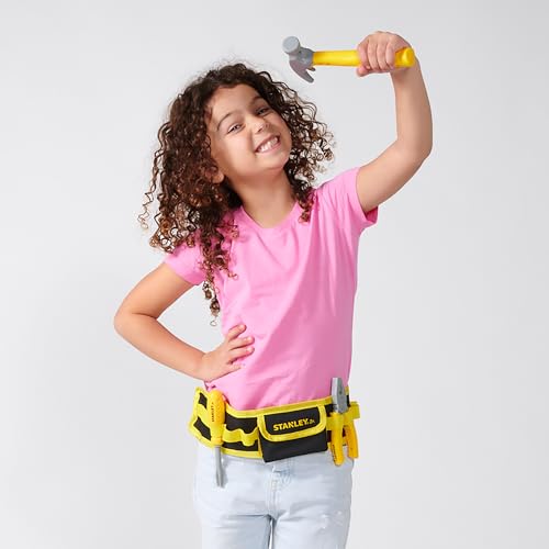 Red Toolbox Kids Tool Set for Pretend Play – Hammer, Ruler & Builders Tools | 25 Pcs | Age 3+