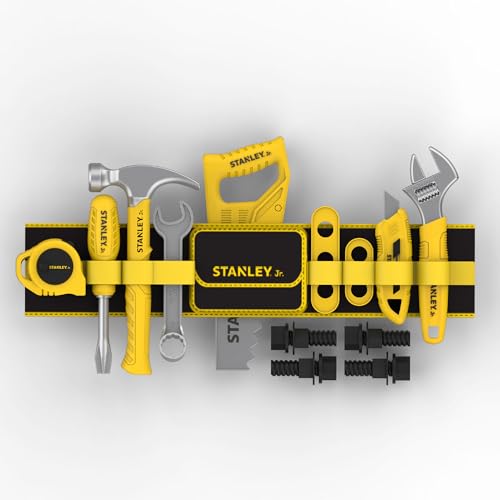 Red Toolbox Kids Tool Set for Pretend Play – Hammer, Ruler & Builders Tools | 25 Pcs | Age 3+