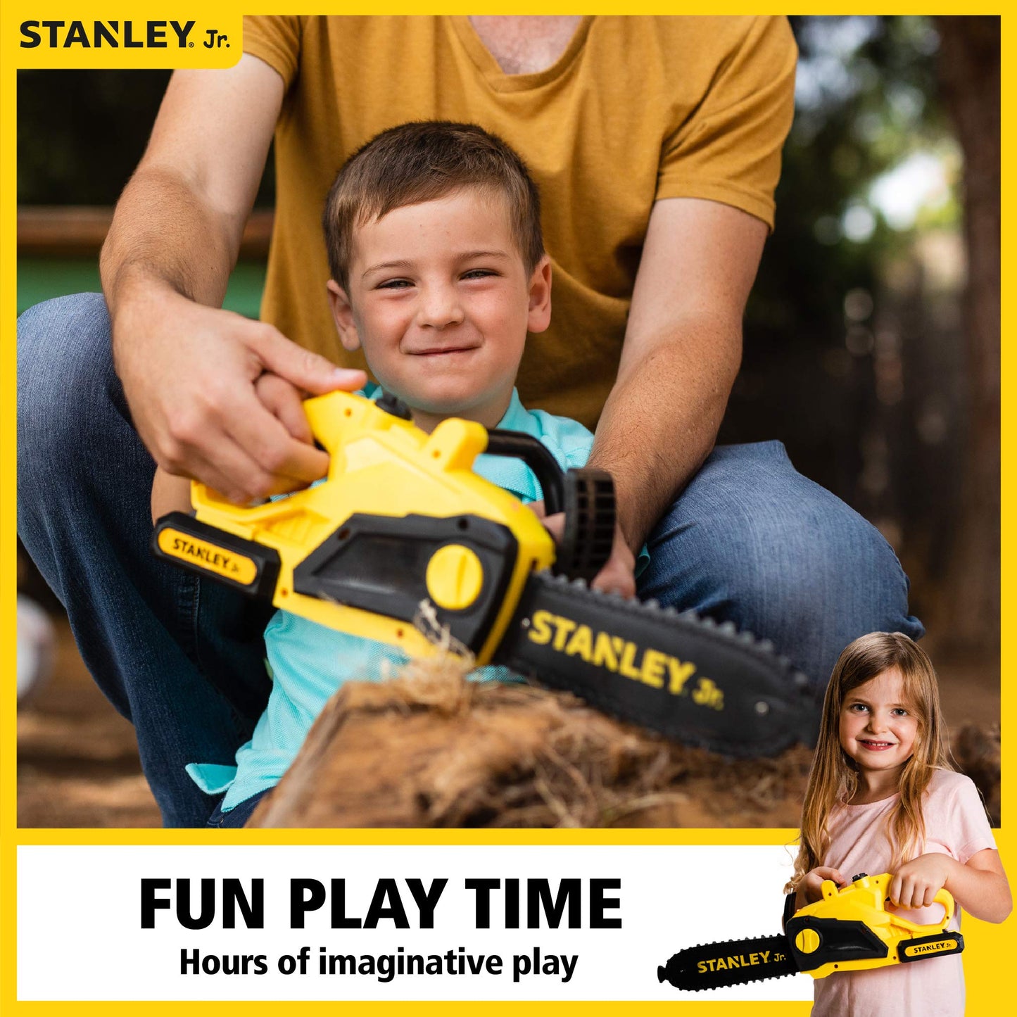 Red Toolbox Stanley Jr Battery Operated Delux Chainsaw – Yellow