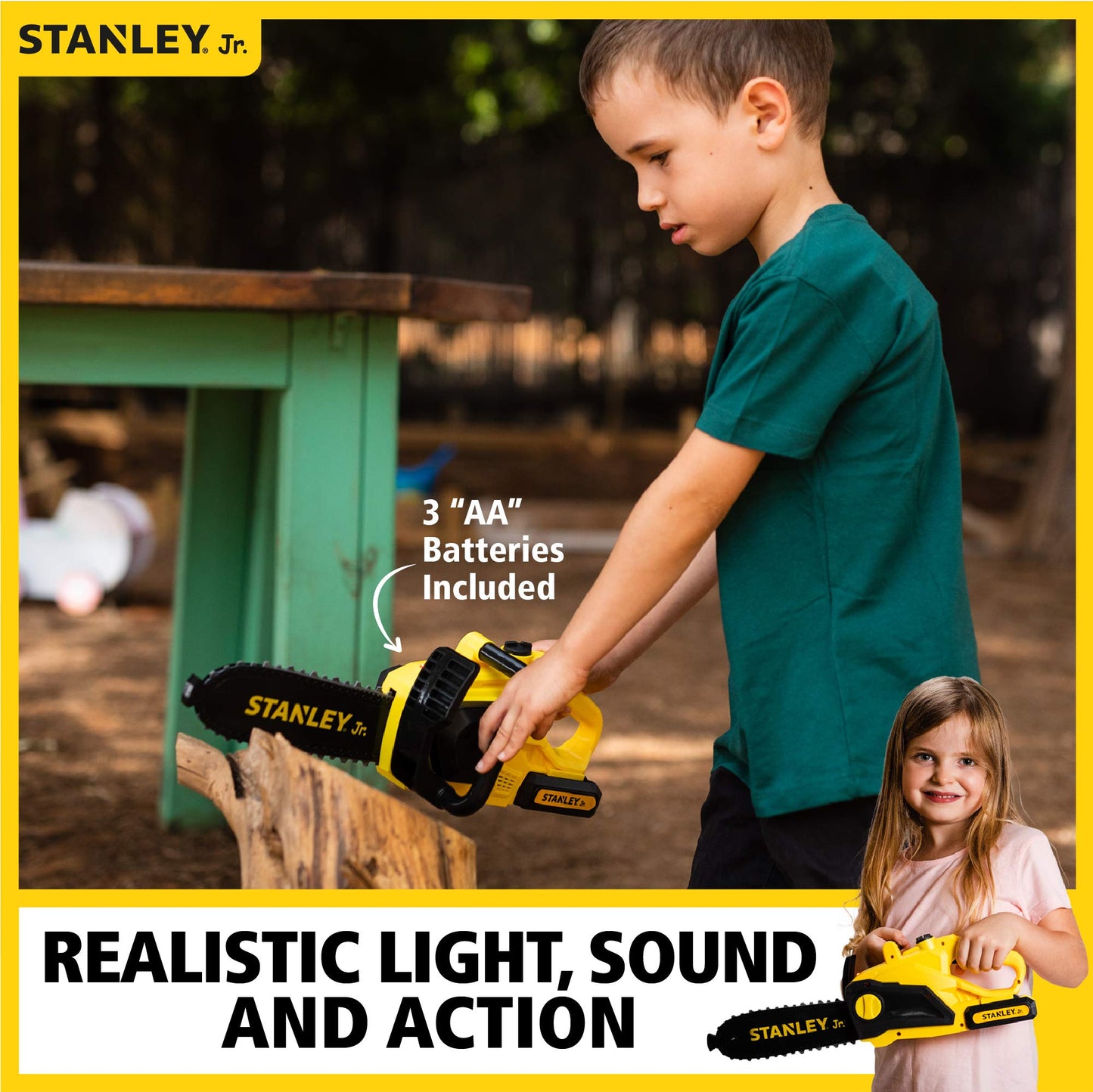 Red Toolbox Stanley Jr Battery Operated Delux Chainsaw – Yellow
