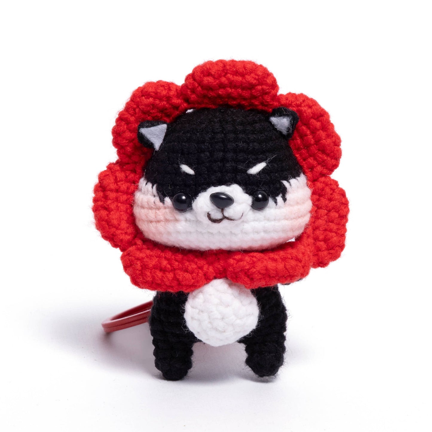 Dress-Up Shiba – Handmade Crochet Shiba Keychain & Cute Gift