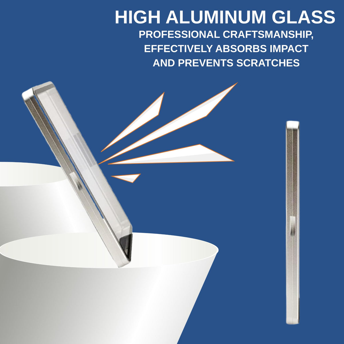 RedCap SlabArmor Magnetic Aluminum PSA Graded Card Holder — UV-Resistant Glass, Silver Flash