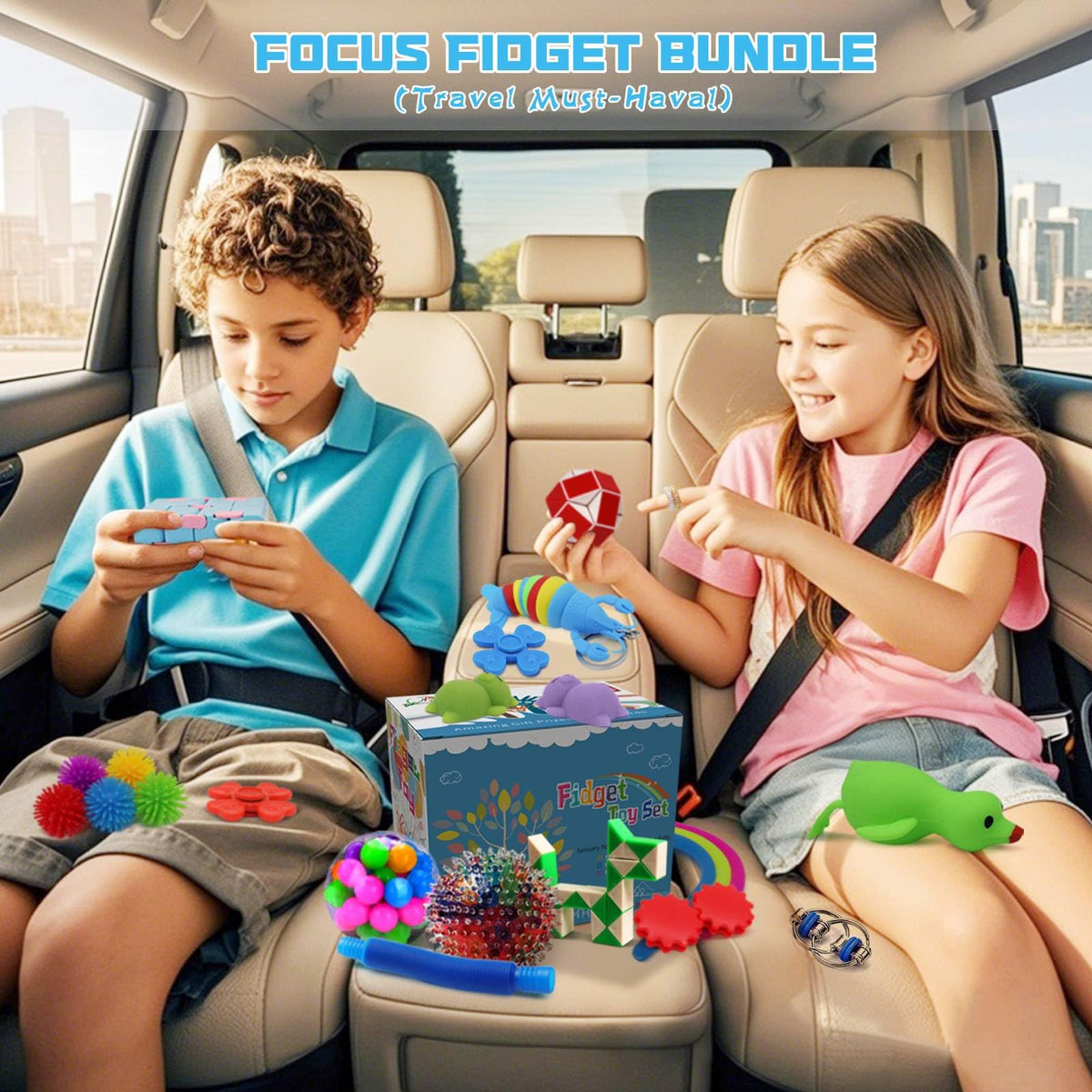 RedLored 34-Piece Fidget Toys Bundle – Stress Relief & Sensory Play for All Ages
