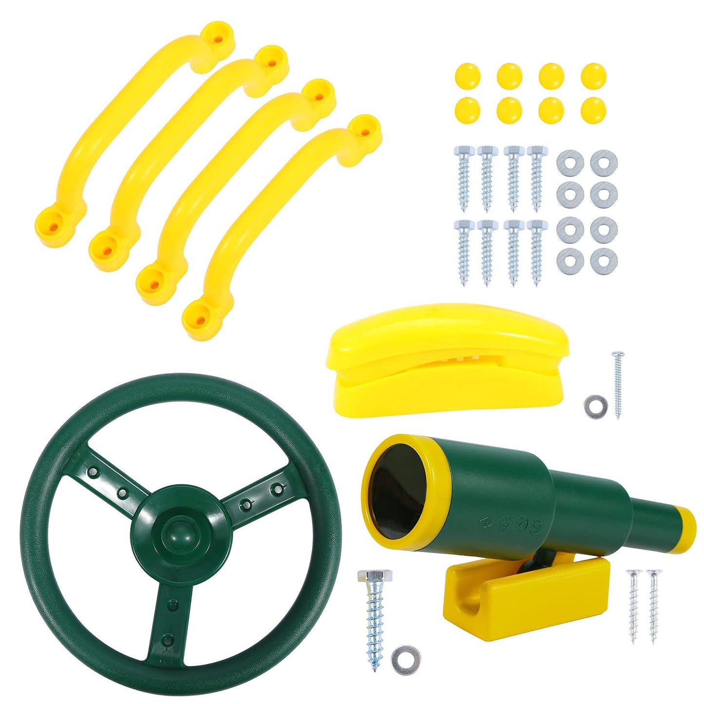 RedSwing Playground Accessories for Kids — Pirate Wheel, Telescope & Safety Handles
