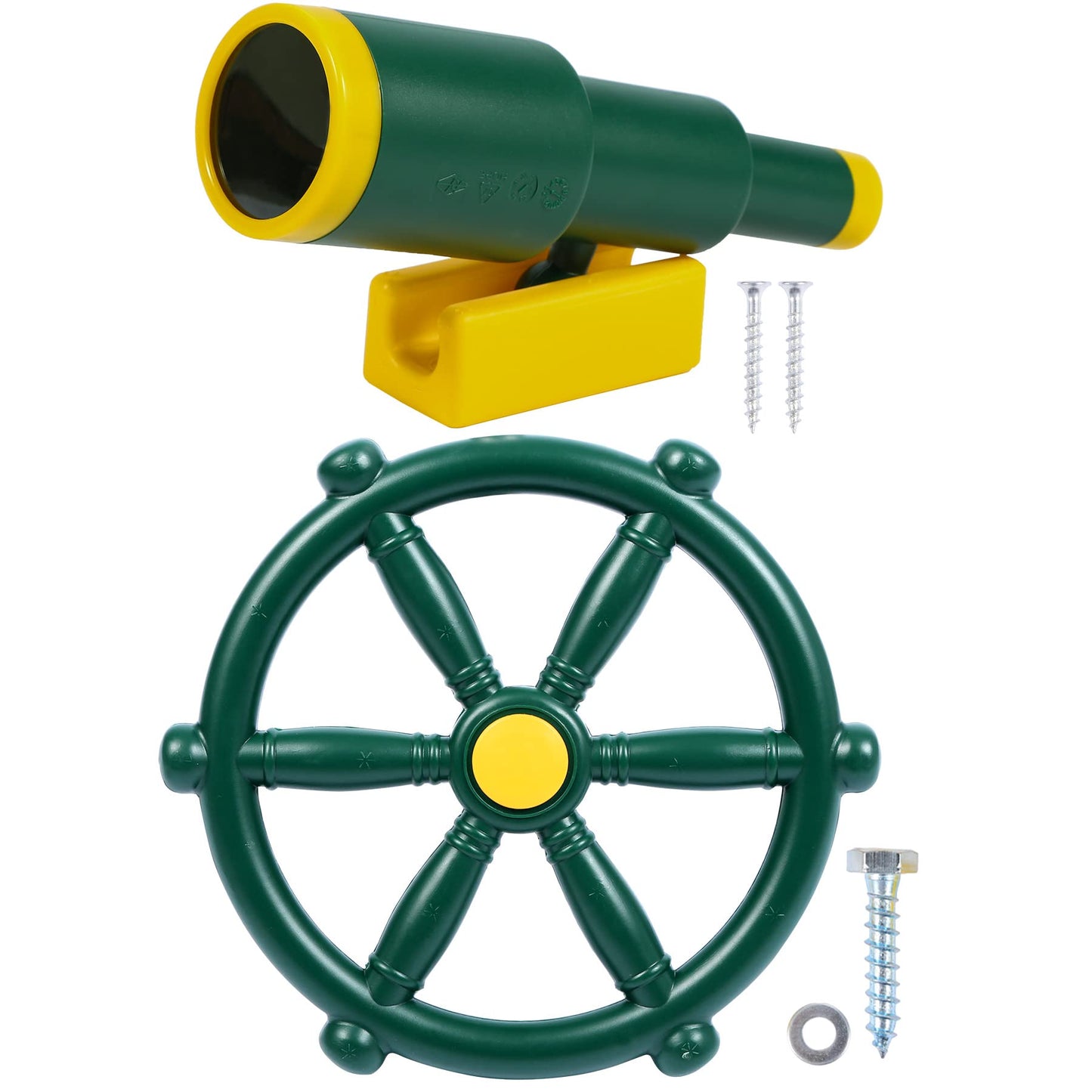 RedSwing Playground Accessories for Kids – Pirate Wheel and Telescope, Easy Setup