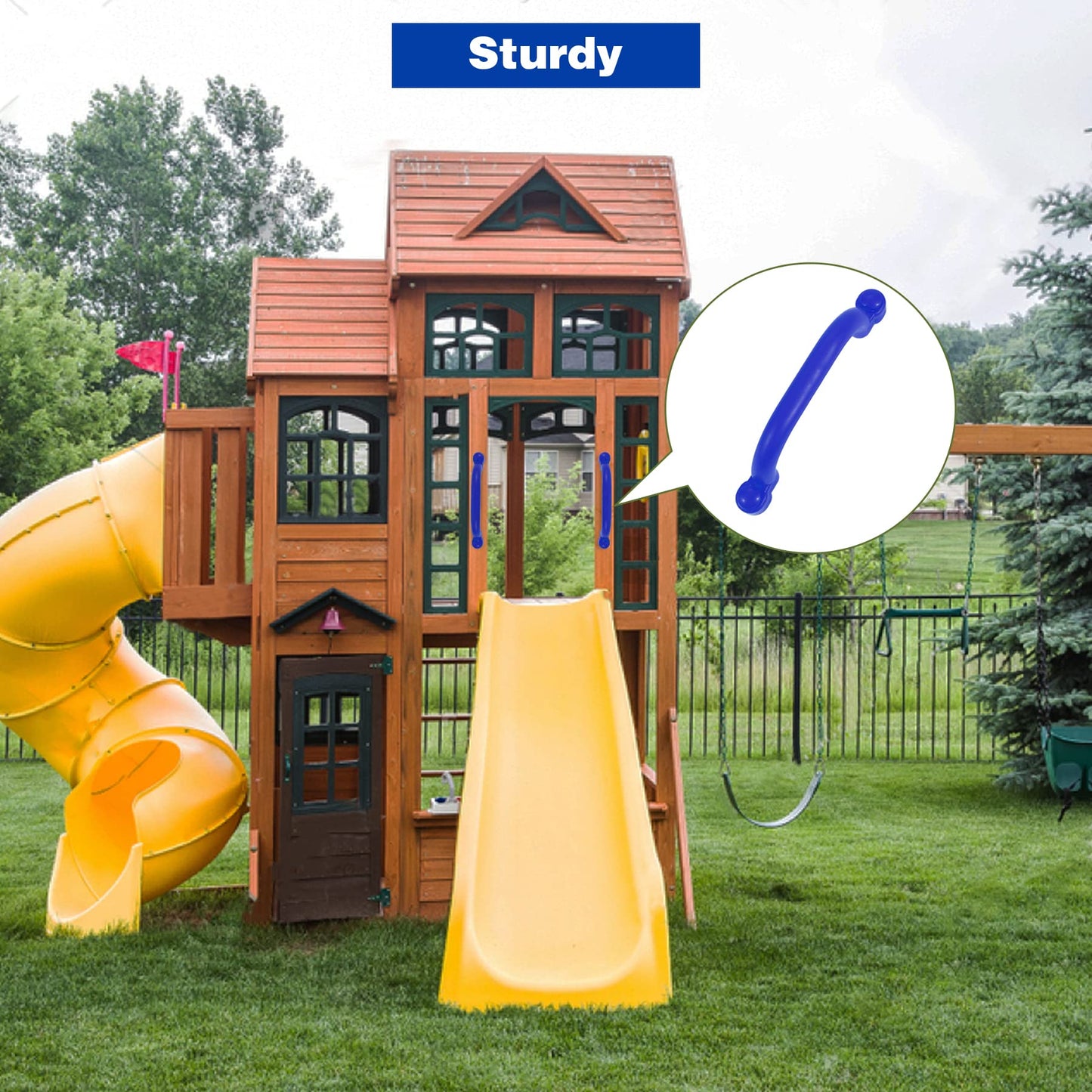 RedSwing Playground Accessories for Kids - Backyard Swingset Attachments (Blue)