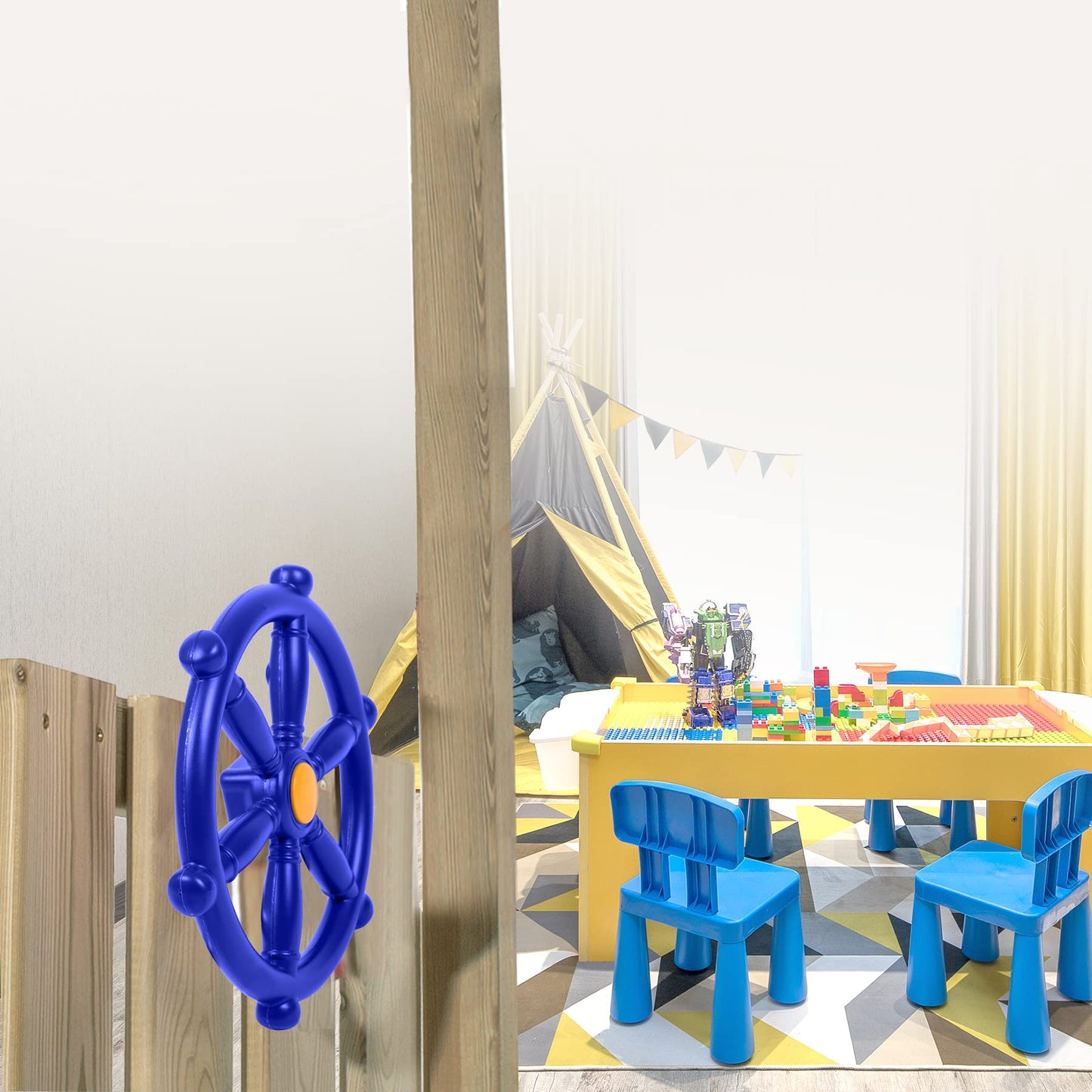 RedSwing Playground Accessories for Kids - Backyard Swingset Attachments (Blue)