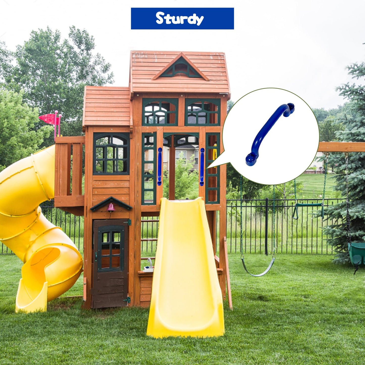 RedSwing Backyard Playground Accessories | Pirate Ship Wheel, Telescope & Climbing Holds