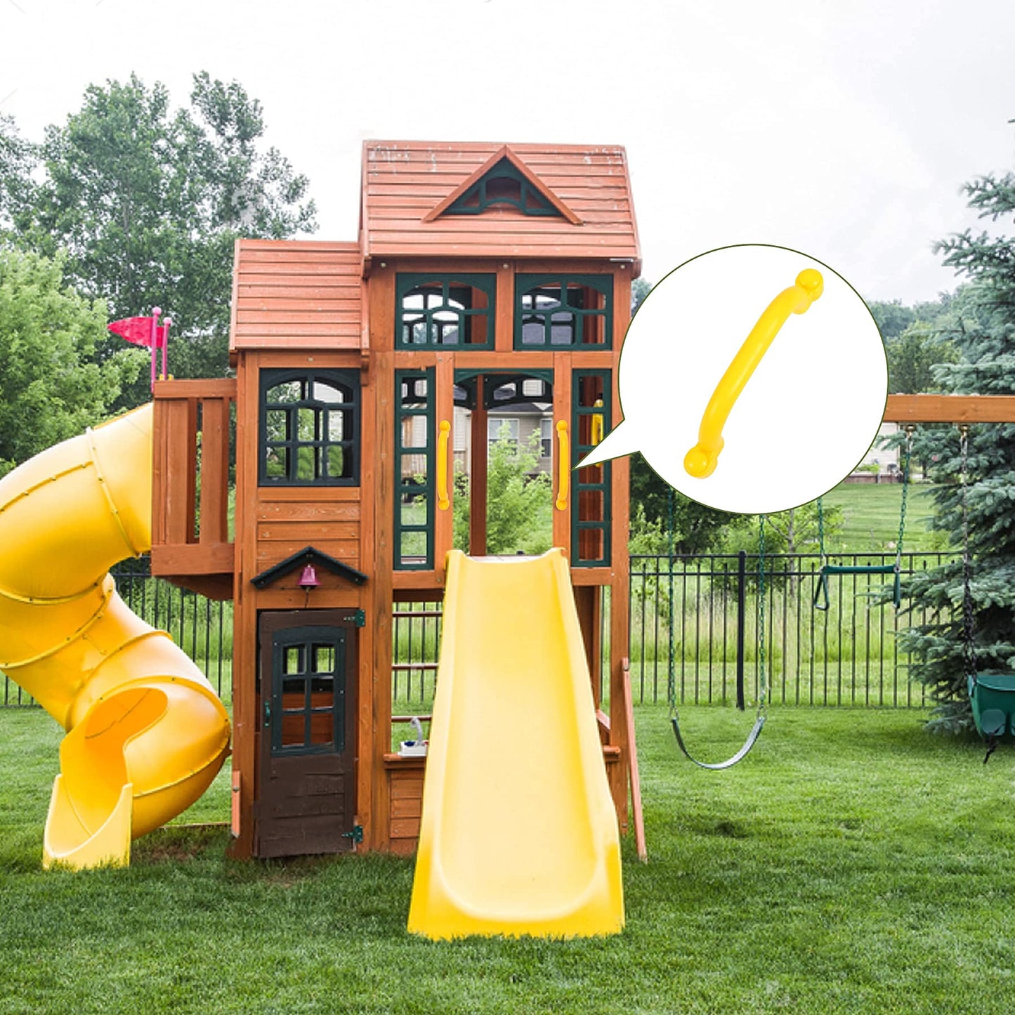 RedSwing Playground Accessories for Kids — Pirate Wheel, Telescope & Safety Handles