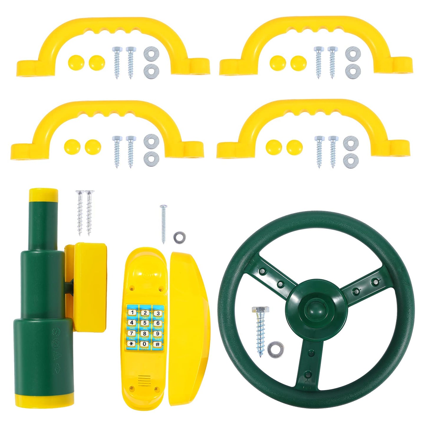 RedSwing Playground Accessories for Kids — Pirate Wheel, Telescope & Safety Handles