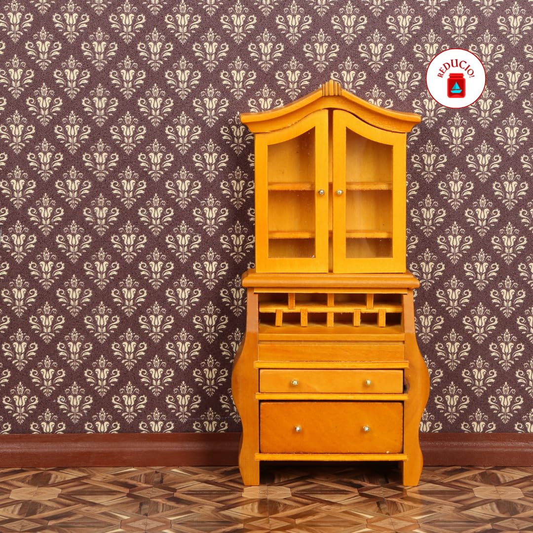 REDUCIO! Dollhouse Peel-and-Stick Wallpaper 1:12 Scale with Skirting Boards & Cornices