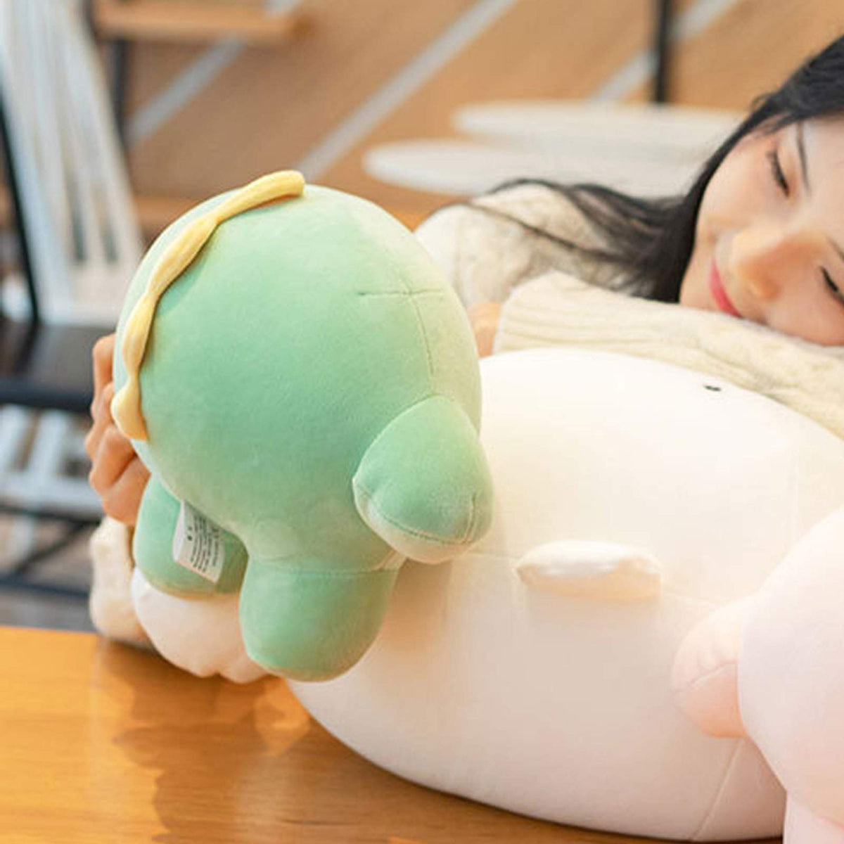 REFAHB 9-Inch Dinosaur Plush Pillow — Ultra-Soft Hugging Toy for Sleep & Nap